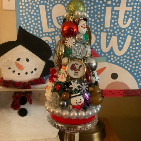 CHRISTMAS TIME Junkdrawer Tree - Handmade Jewelry Decoration